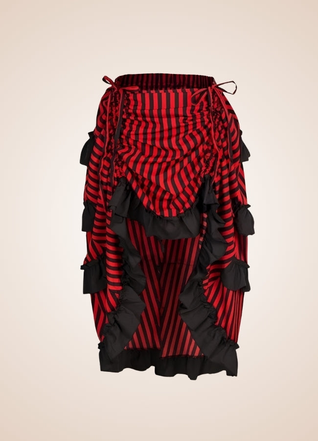 Steampunk Medieval Stripped Skirt UK