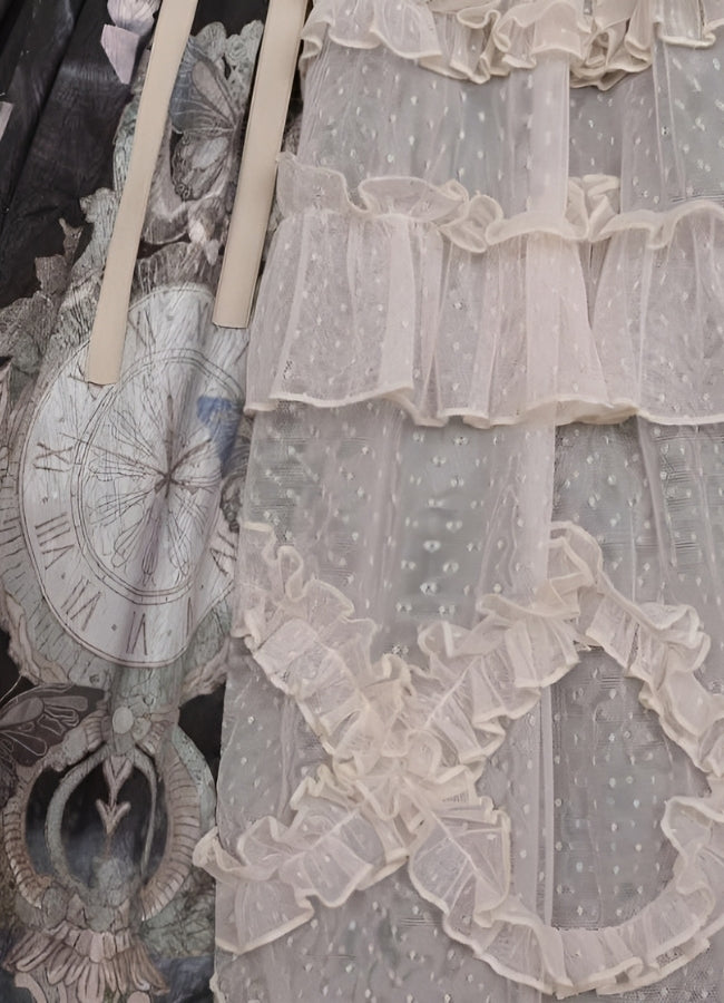 Steampunk Mesh Lolita Skirt UK