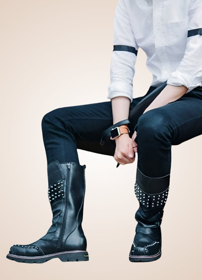 Steampunk Motorcycle Boots UK