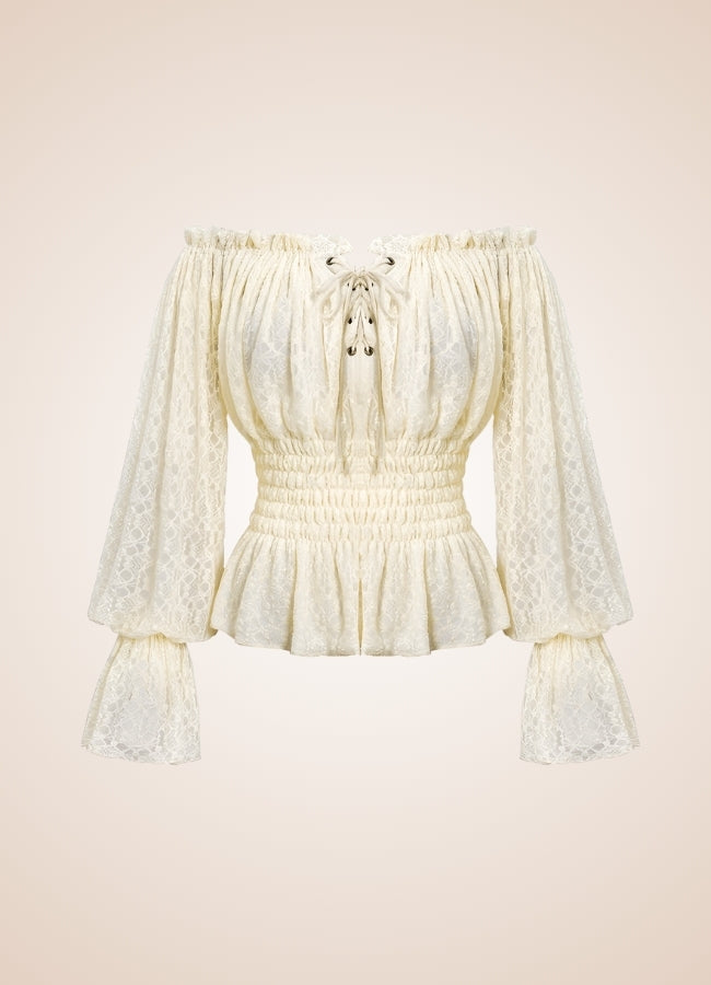 Steampunk Off Shoulder Shirt UK