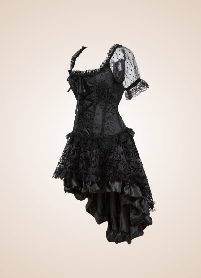 Steampunk Overbust Corset Dress UK