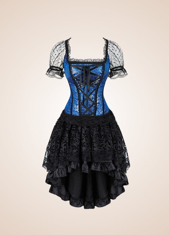 Steampunk Overbust Corset Dress UK