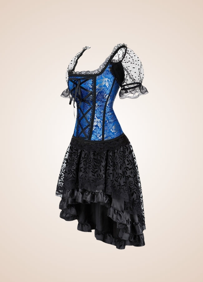 Steampunk Overbust Corset Dress UK