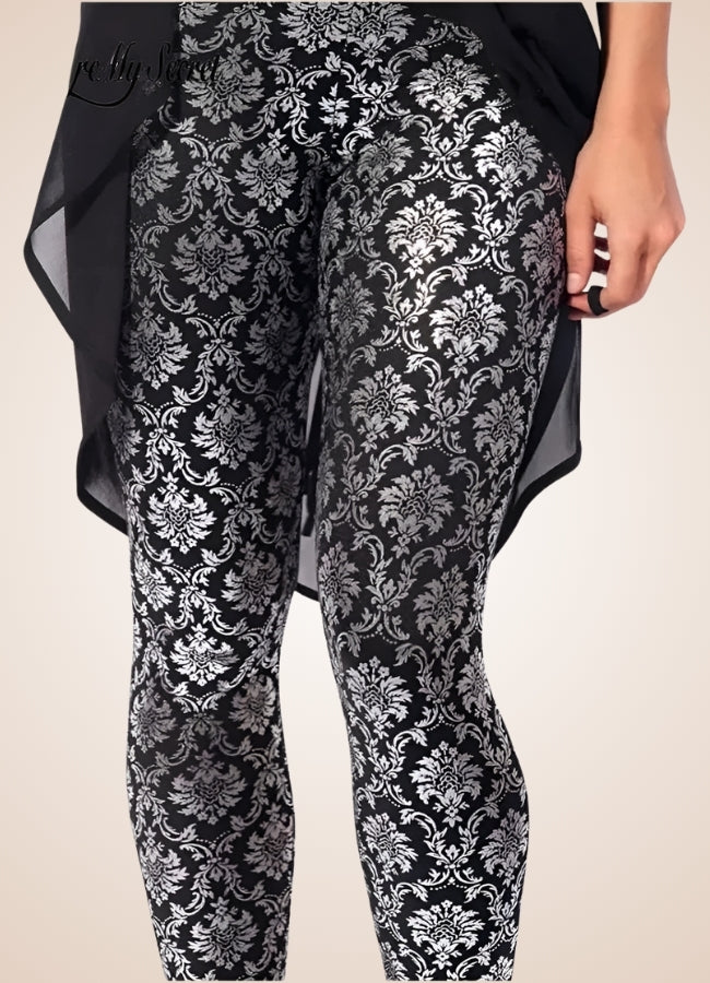 Steampunk Paisley Pattern Legging UK