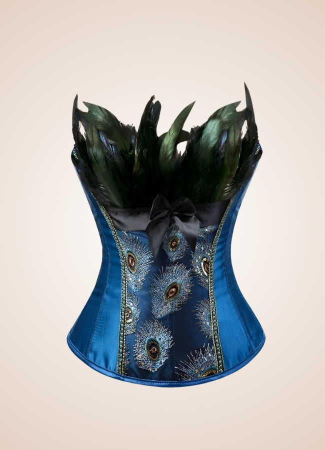 Steampunk Peacock Corset UK