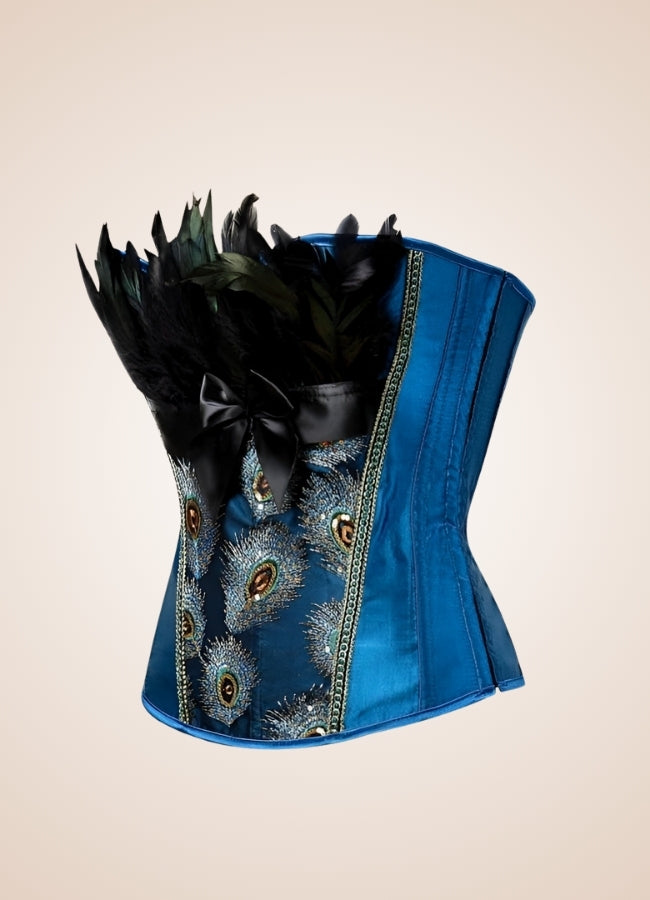 Steampunk Peacock Corset UK