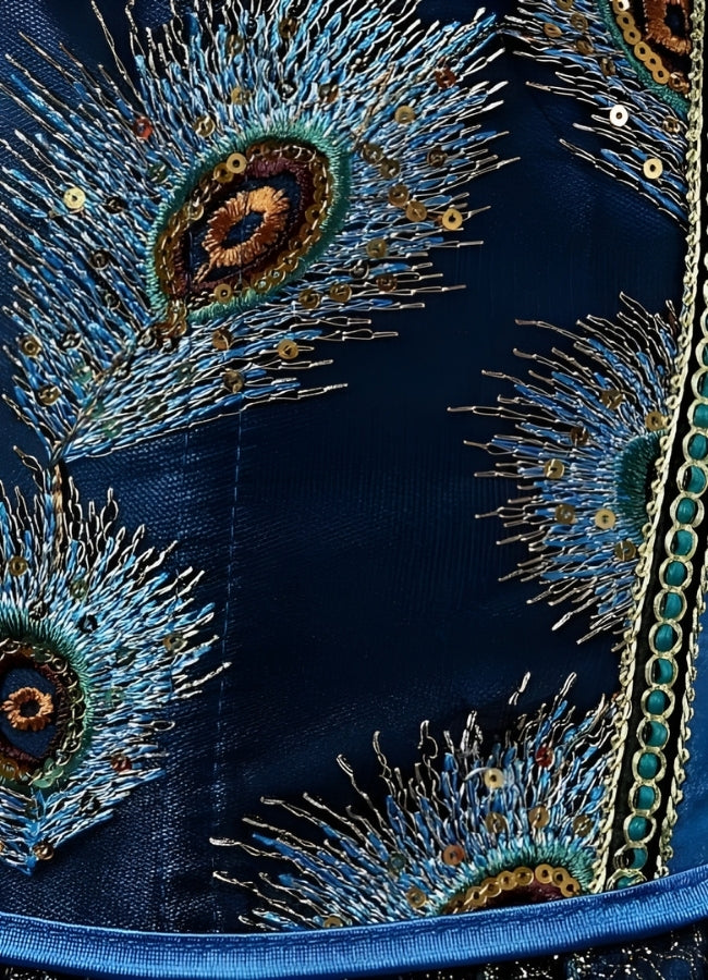 Steampunk Peacock Corset UK