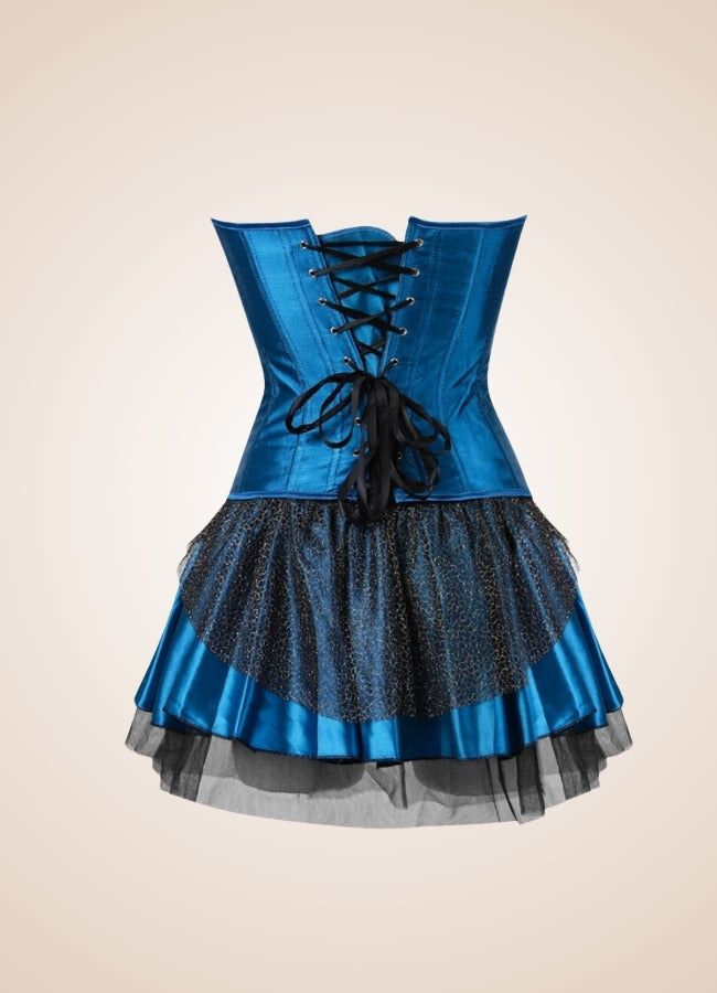 Steampunk Peacock Corset Dress UK