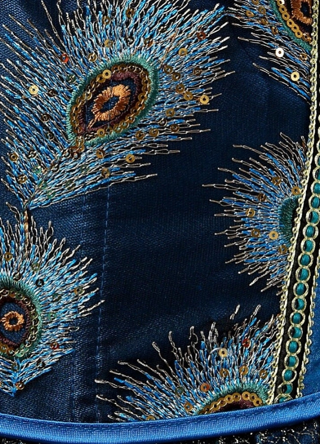 Steampunk Peacock Corset Dress UK