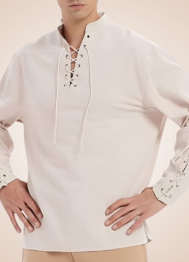 Steampunk Pirate Beige Shirt UK