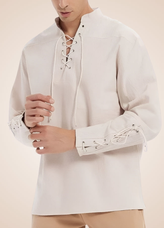 Steampunk Pirate Beige Shirt UK