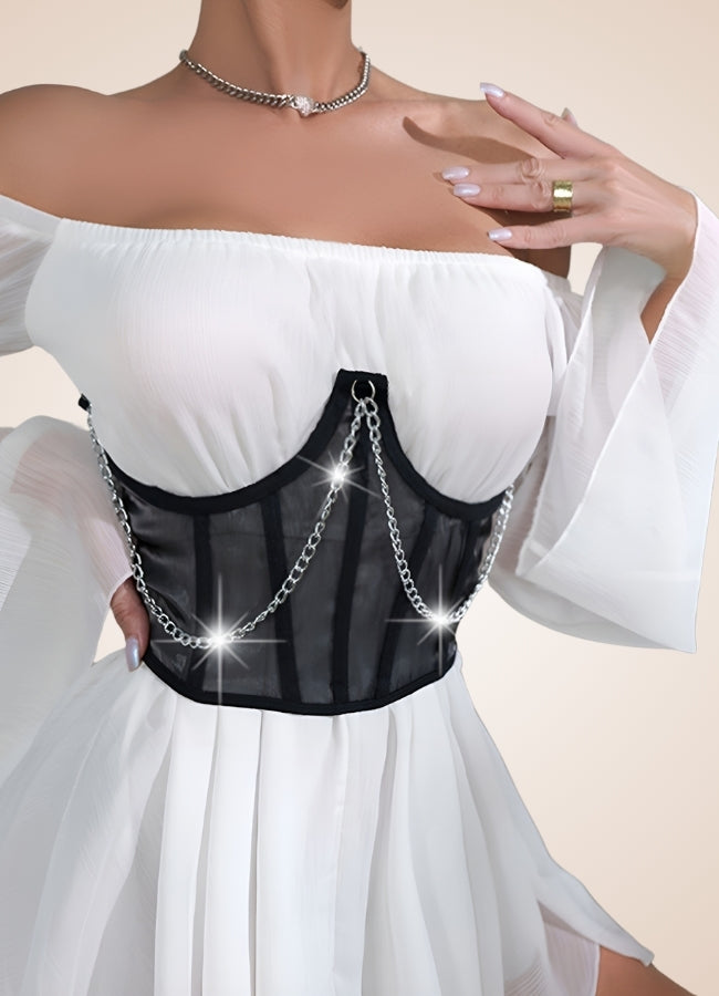 Steampunk Pirate Chain Corset UK
