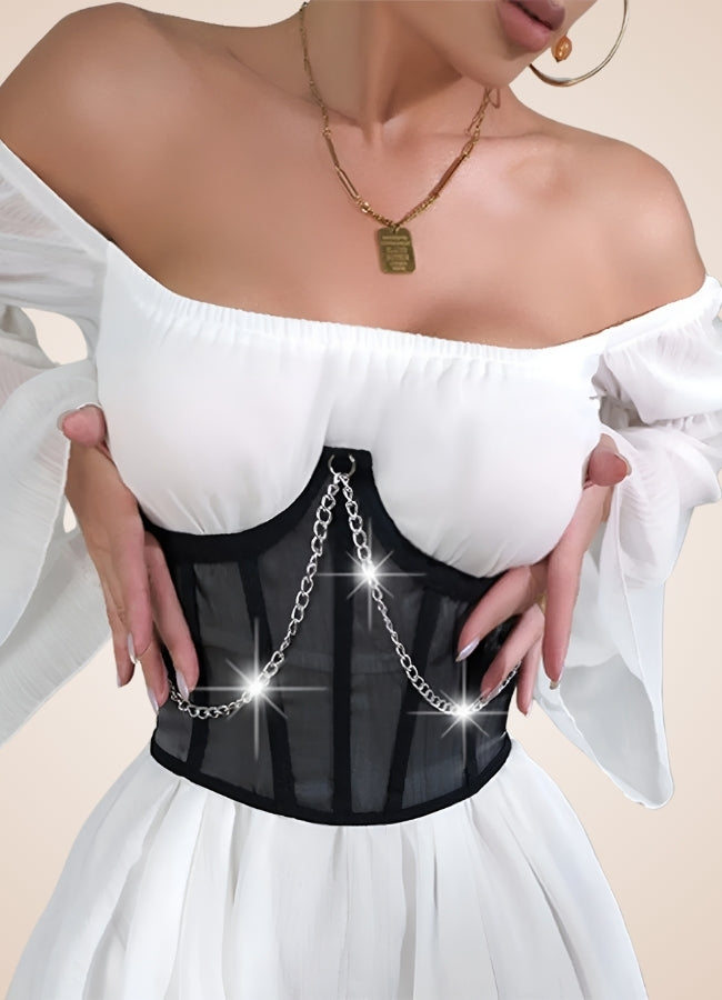 Steampunk Pirate Chain Corset UK