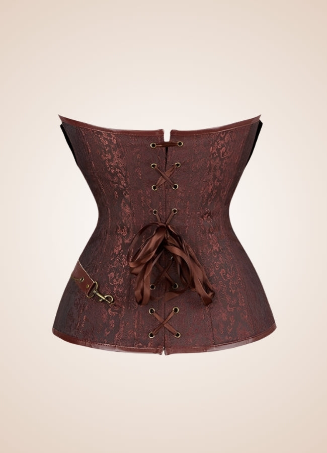 Steampunk Pirate Corset With Chain UK