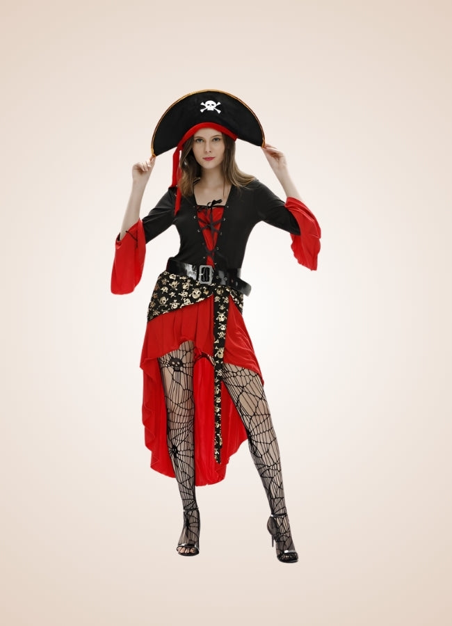 Steampunk Pirate Long Sleeve Dress UK