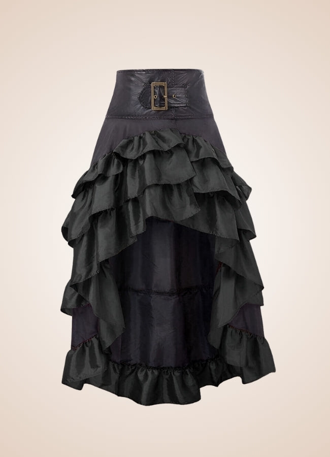 Steampunk Pirate Ruffled Skirt UK