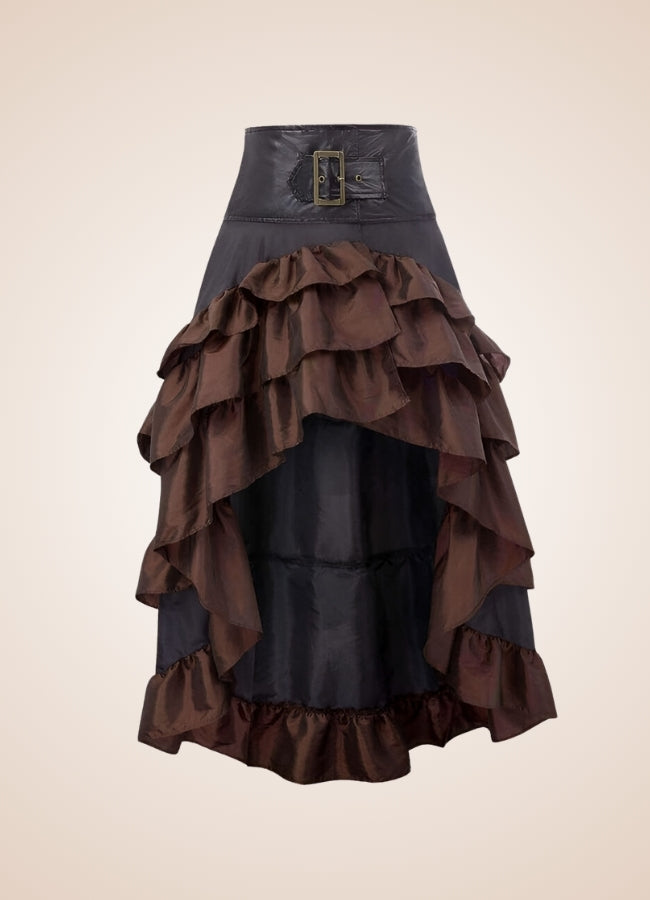 Steampunk Pirate Ruffled Skirt UK