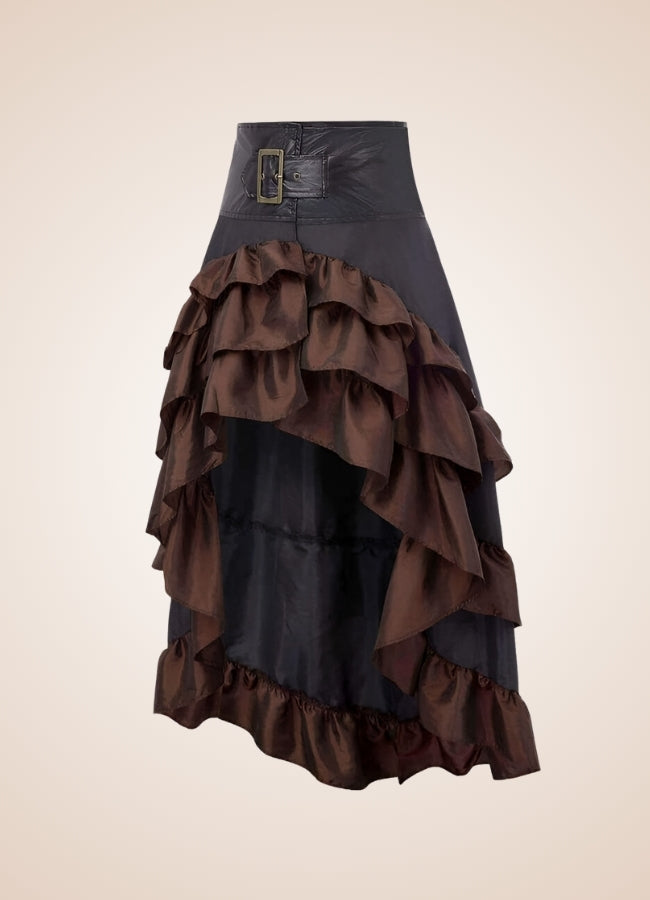 Steampunk Pirate Ruffled Skirt UK