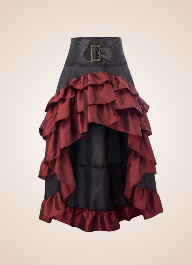 Steampunk Pirate Ruffled Skirt UK