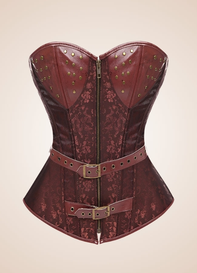 Steampunk Pirate Zipper Corset UK