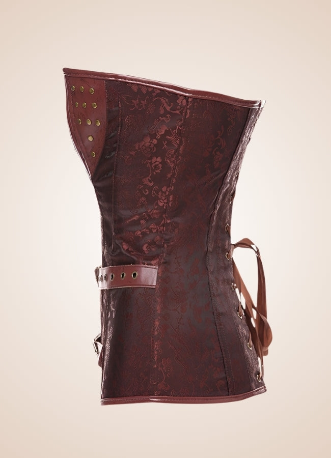 Steampunk Pirate Zipper Corset UK