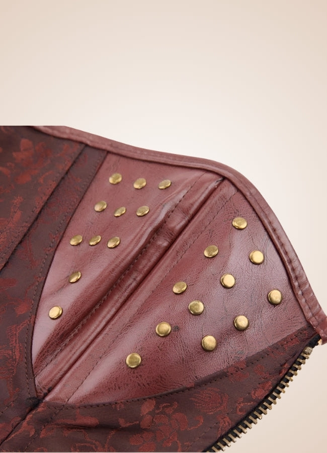 Steampunk Pirate Zipper Corset UK