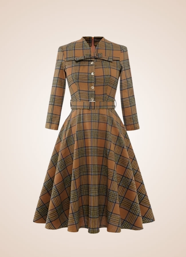 Steampunk Plaid Dress UK