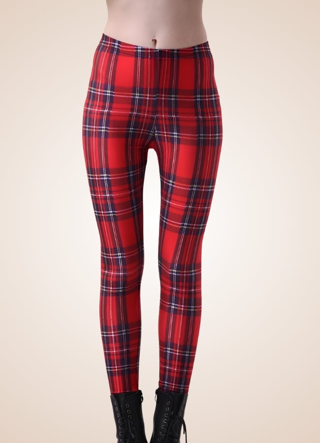 Steampunk Plaid Legging UK