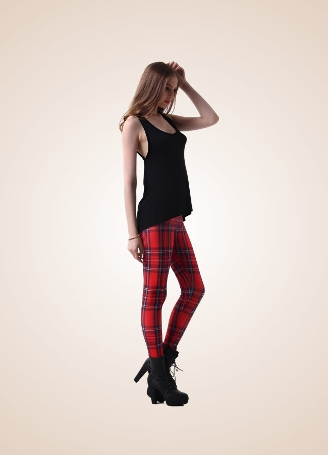 Steampunk Plaid Legging UK