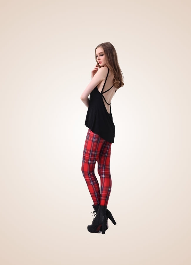 Steampunk Plaid Legging UK