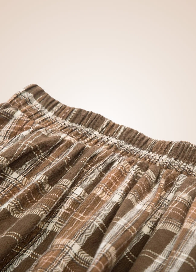 Steampunk Plaid Skirt UK