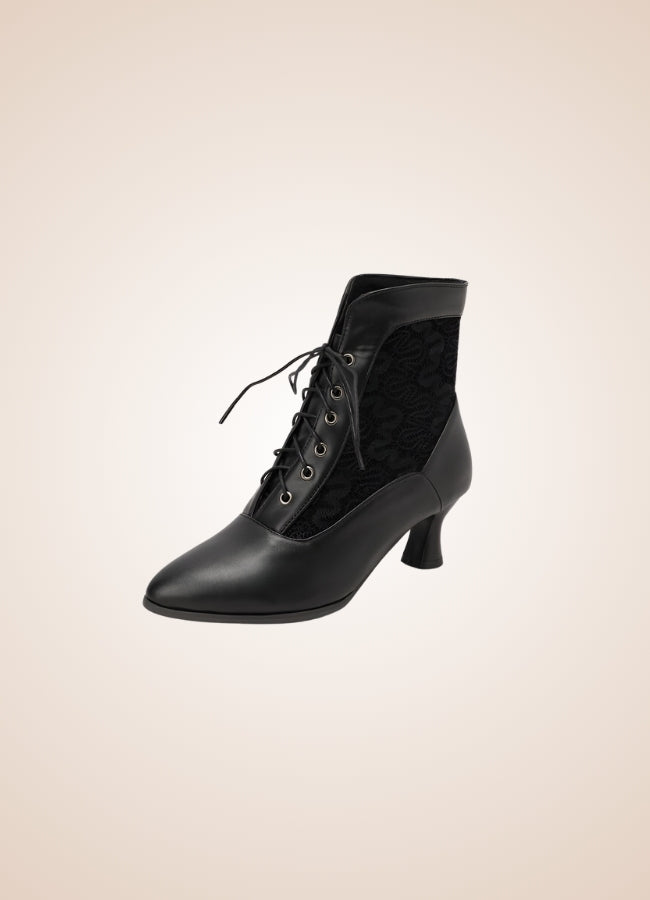 Steampunk Pointed Toe Ankle Boots UK