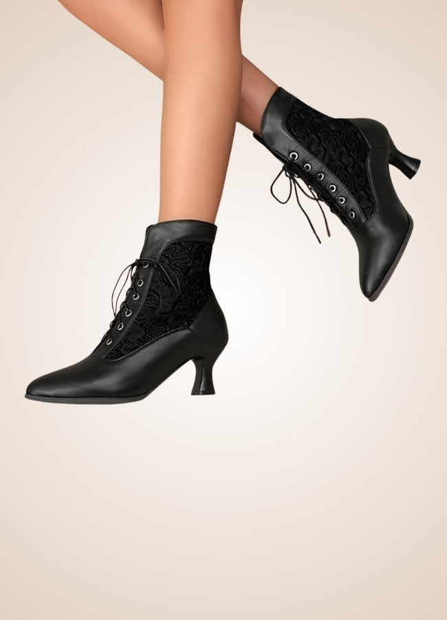 Steampunk Pointed Toe Ankle Boots UK