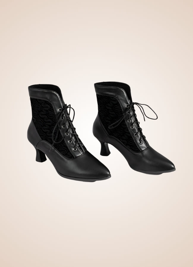 Steampunk Pointed Toe Ankle Boots UK