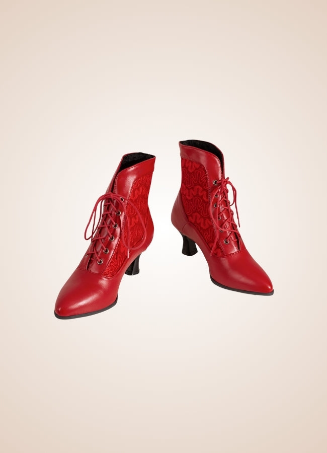 Steampunk Pointed Toe Ankle Boots UK