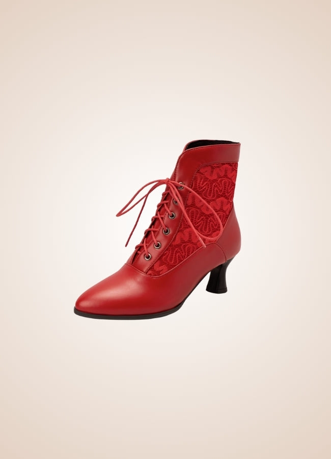 Steampunk Pointed Toe Ankle Boots UK