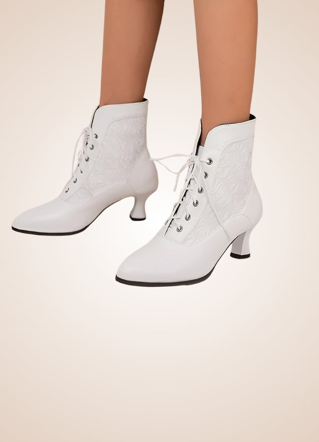 Steampunk Pointed Toe Ankle Boots UK