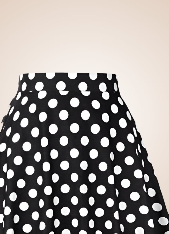 Steampunk Polkadot Midi Skirt UK
