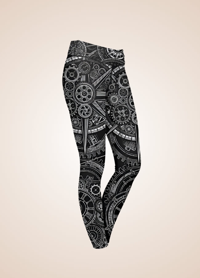 Steampunk Popular Pattern Legging UK