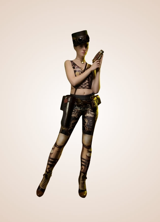 Steampunk Printed Legging UK