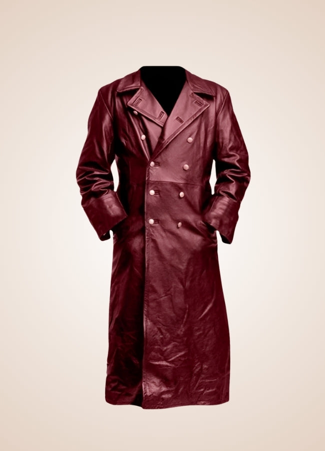 Steampunk Pu Leather Coat UK