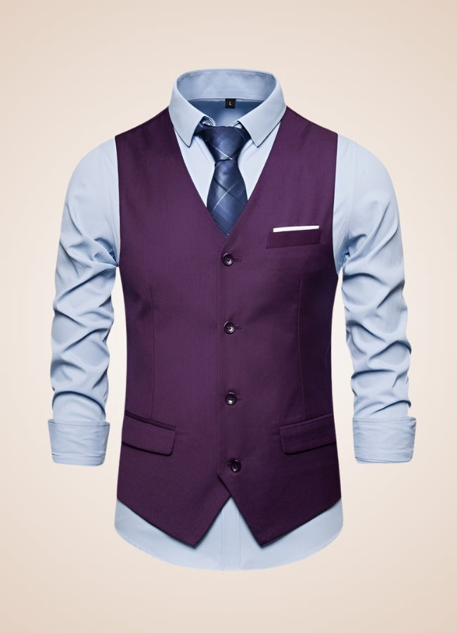 Steampunk Purple Suit Vest UK