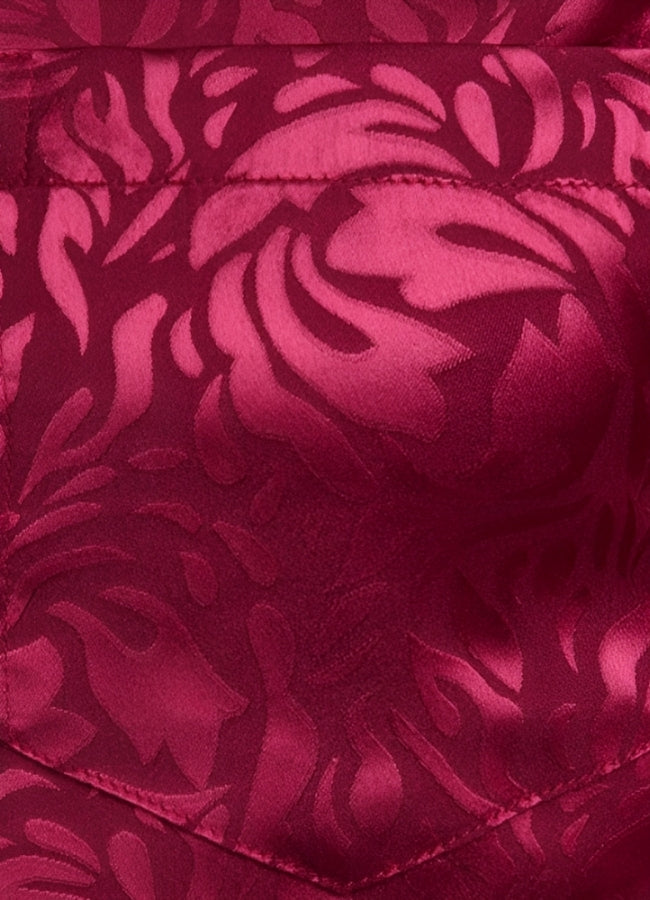 Steampunk Red Flower Pattern Shirt UK