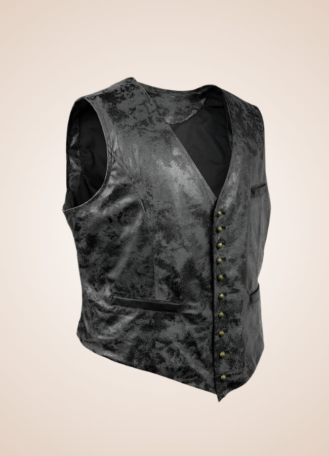 Steampunk Rivet Button Vest UK