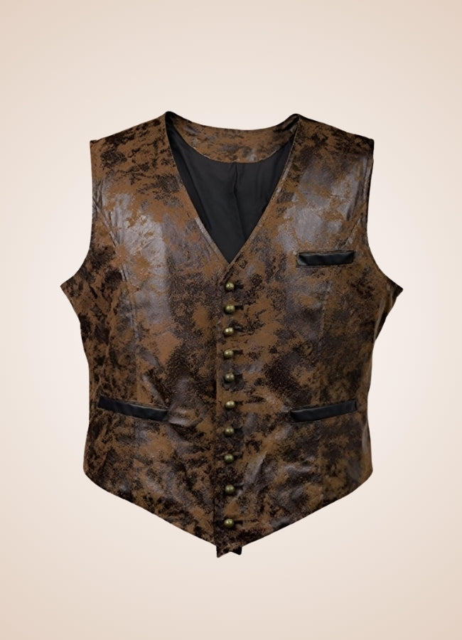 Steampunk Rivet Button Vest UK