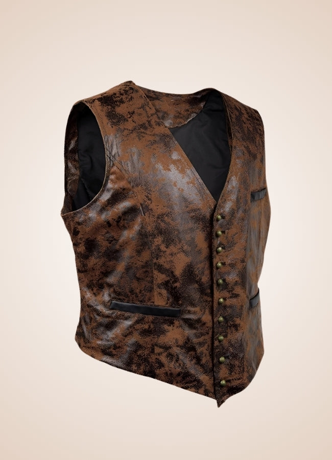 Steampunk Rivet Button Vest UK