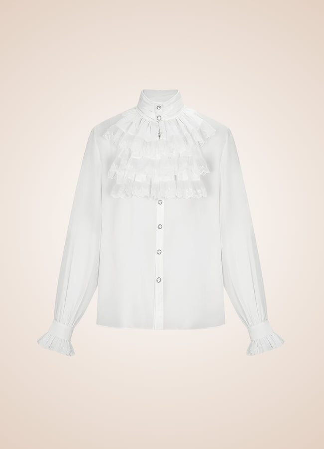 Steampunk Ruffled Shirt UK