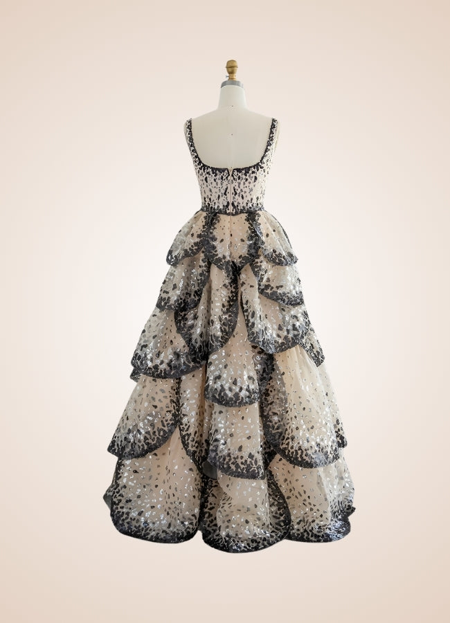 Steampunk Sequin Ball Gown UK