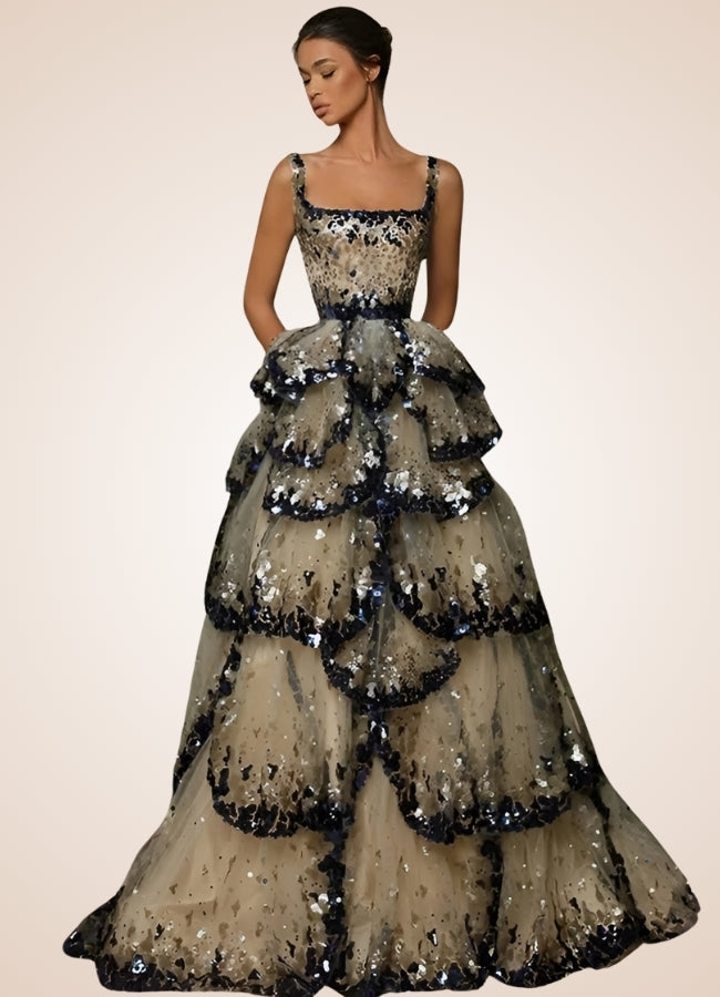 Steampunk Sequin Ball Gown UK