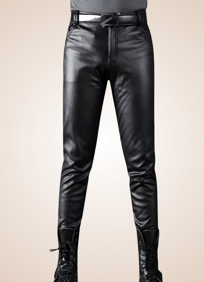 Steampunk Skinny Leather Pants UK